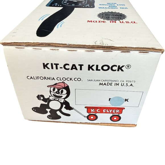 Kit-Cat Klock Limited Edition Blue Animated Wall Clock